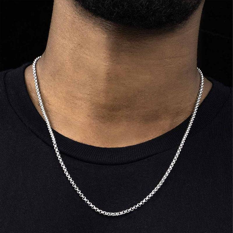 3mm Stainless Steel Square Pearl Chain