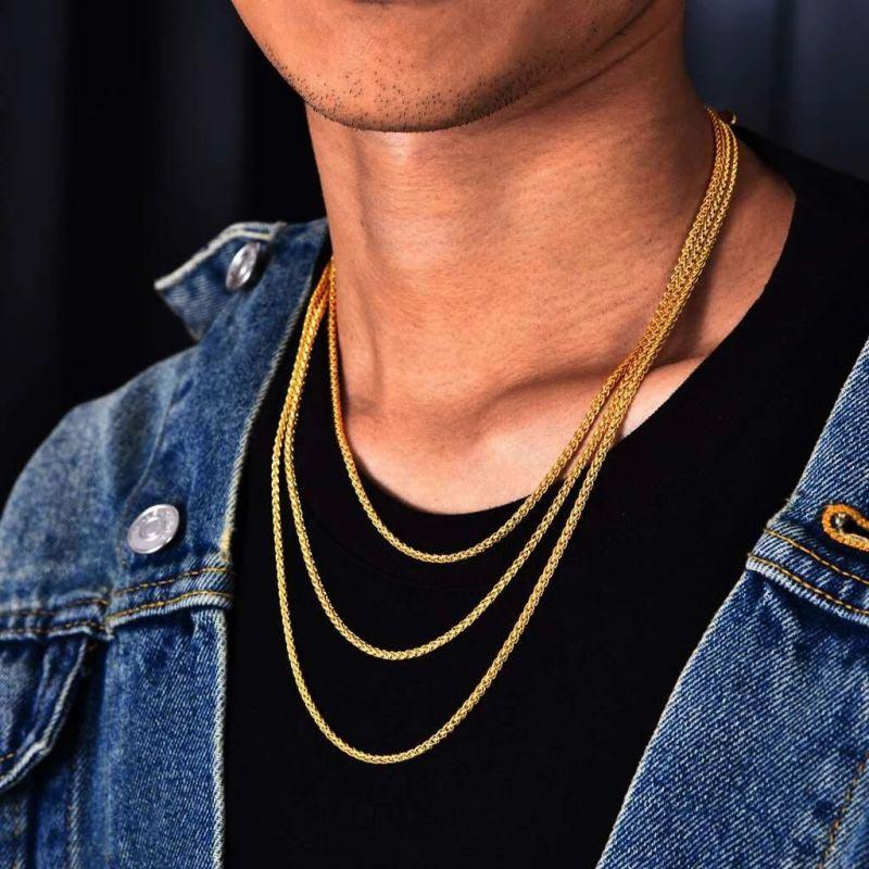 2.5mm 18K Gold Franco Chain