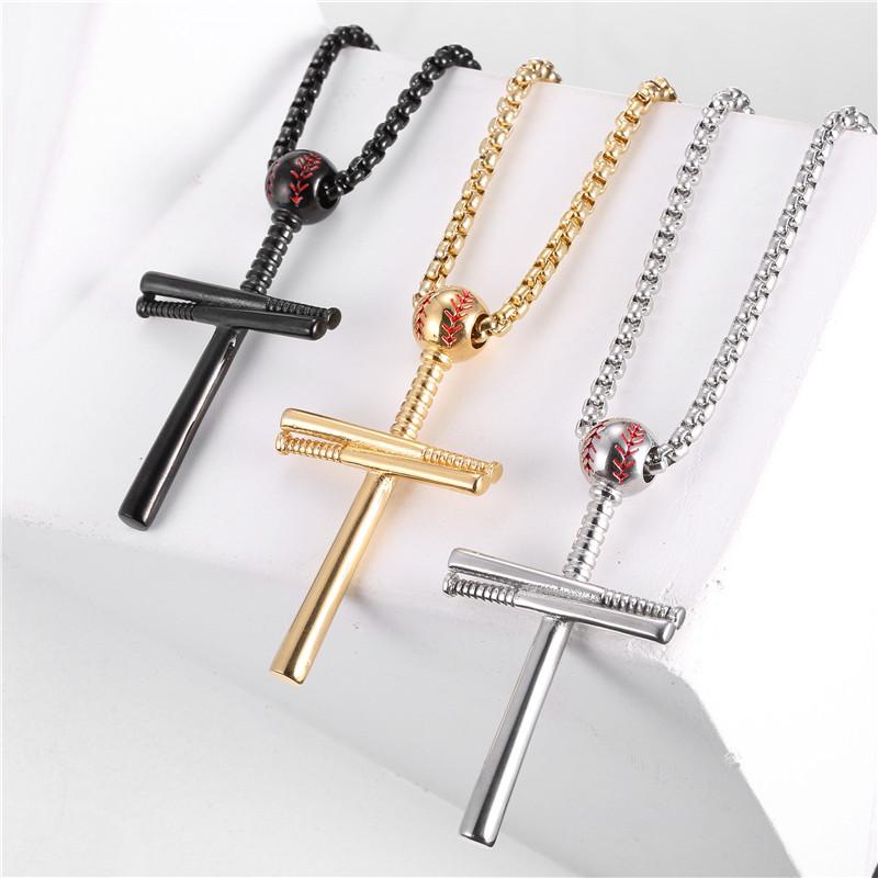 Baseball Cross Pendant