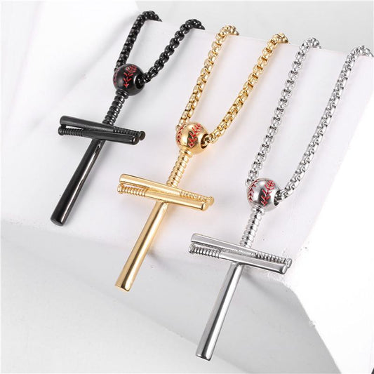 Baseball Cross Pendant