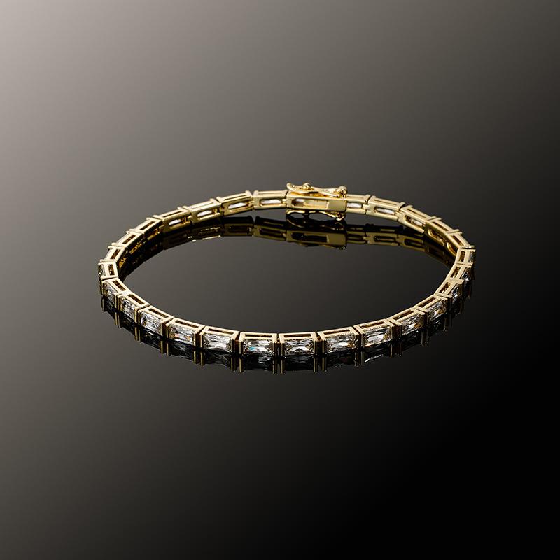 Iced Baguette Tennis Bracelet