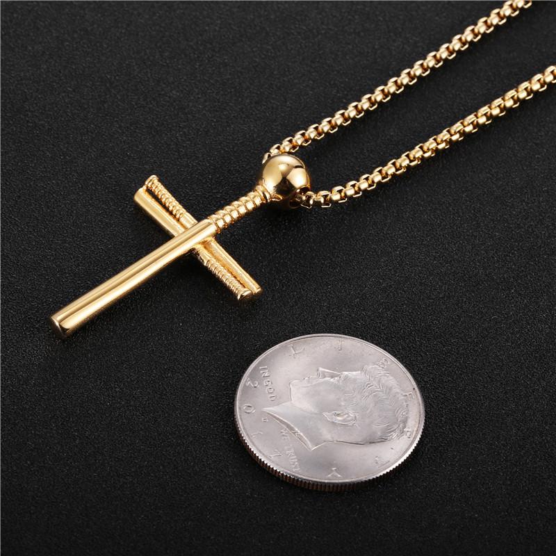 Baseball Cross Pendant