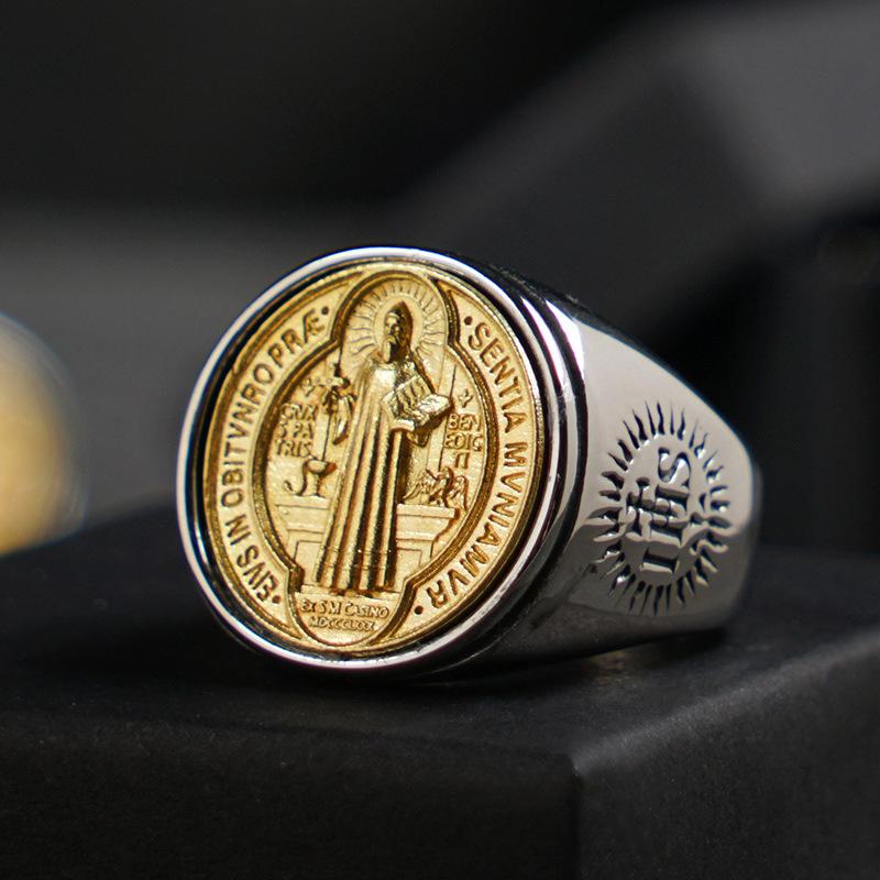 Vintage St. Benedict Medal Ring