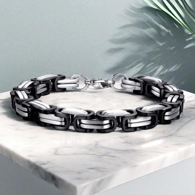 7mm Titanium Steel Byzantine Bracelet