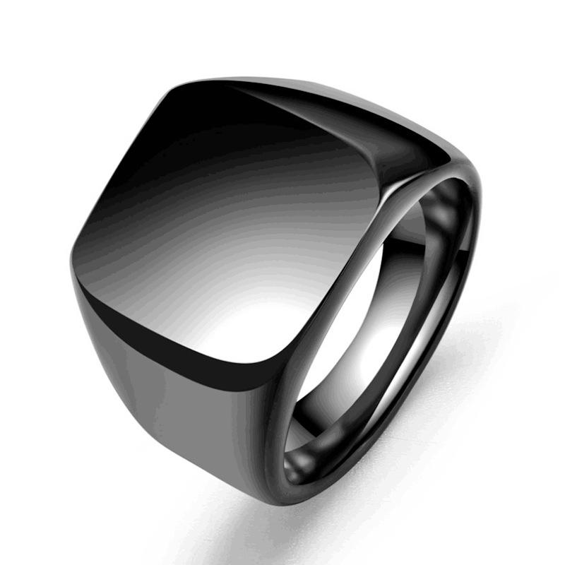 Vintage Stainless Steel Plain Face Ring