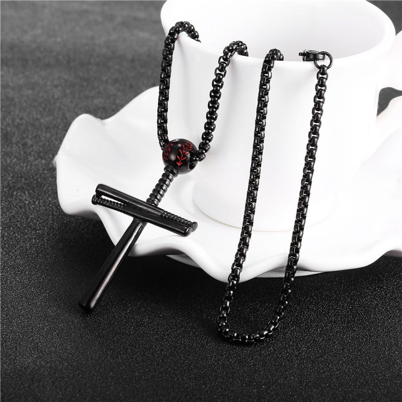 Baseball Cross Pendant