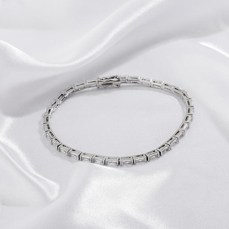 Iced Baguette Tennis Bracelet