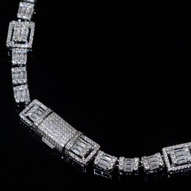 12mm Iced Baguette Tennis Chain