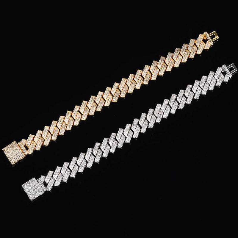 14mm Iced Prong Cuban Bracelet