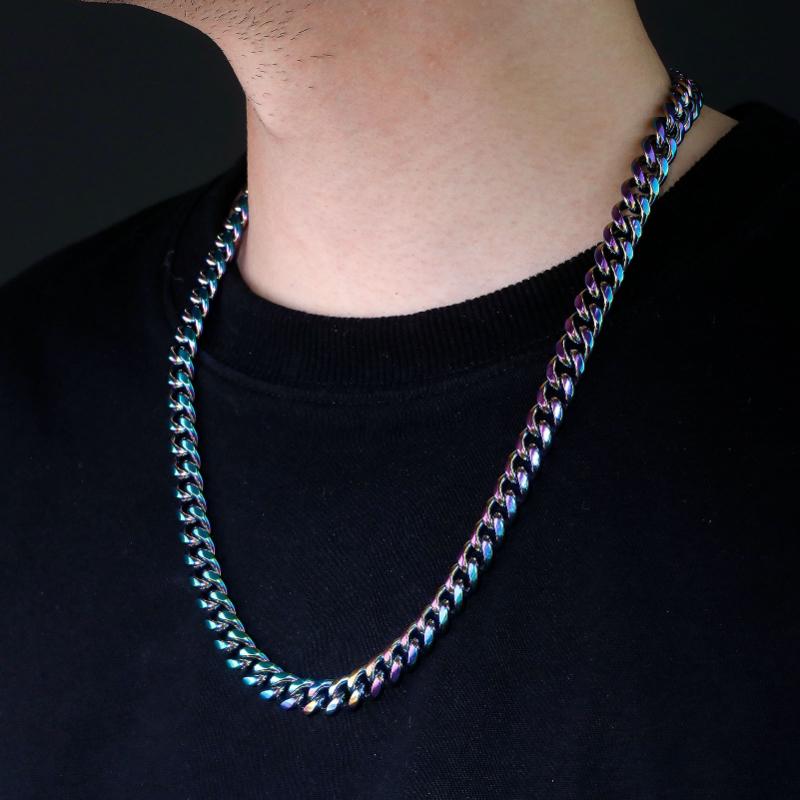 Colored Stainless Steel Cuban Chain