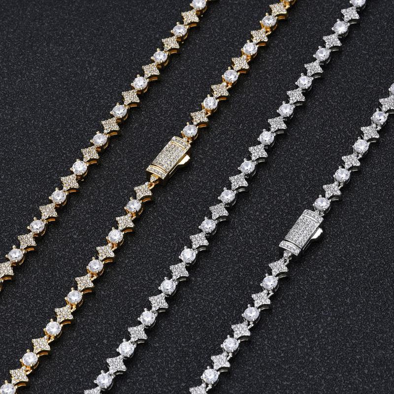 6mm Cross & Star Tennis Chain