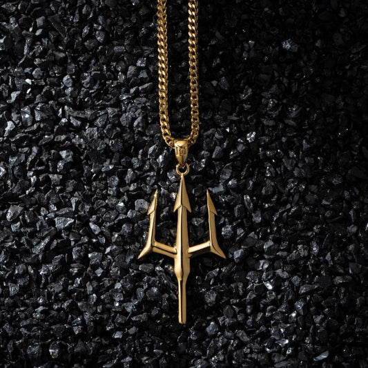 Minimalist Sea King Trident Pendant