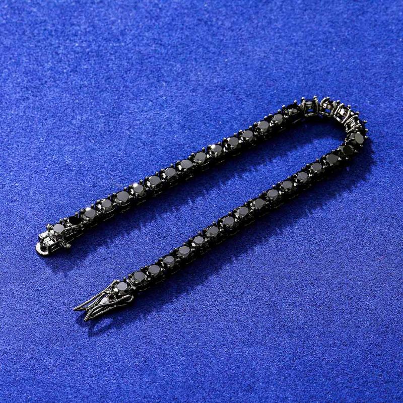 5mm Black Stones Tennis Bracelet