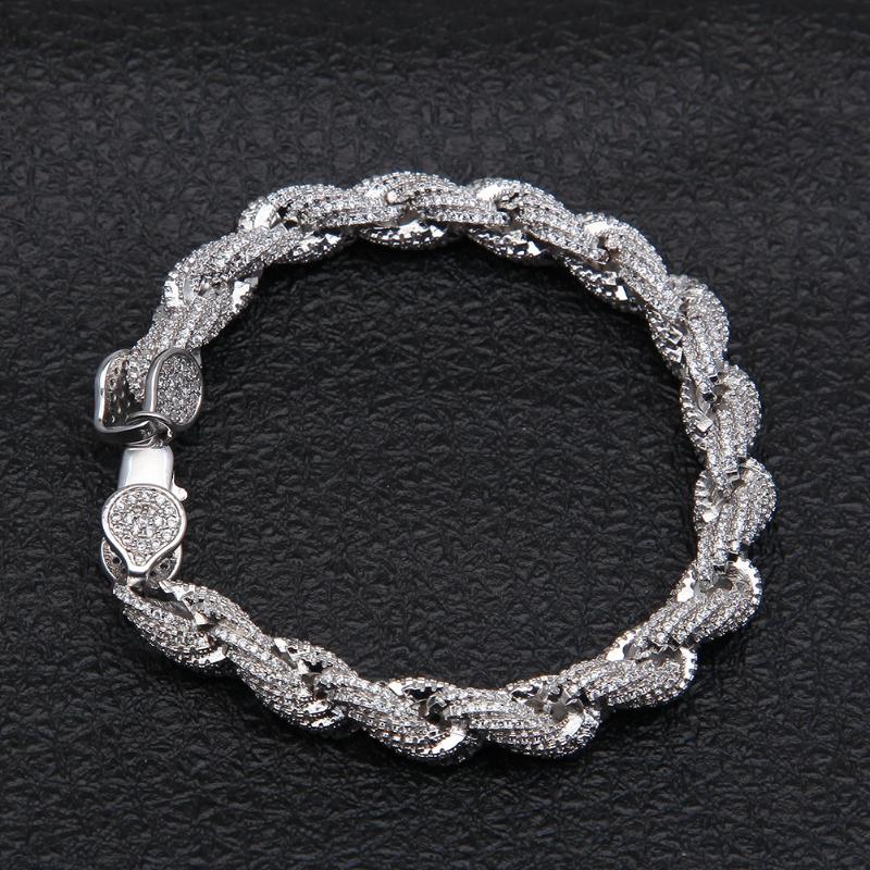 Men's Iced Rope Bracelet