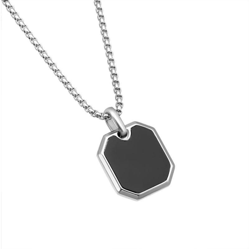 Black Square Pendant