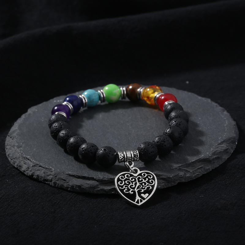 8MM Volcanic Stone Life Tree Bracelet