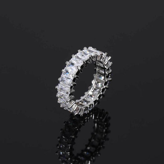 6mm Iced Baguette Ring