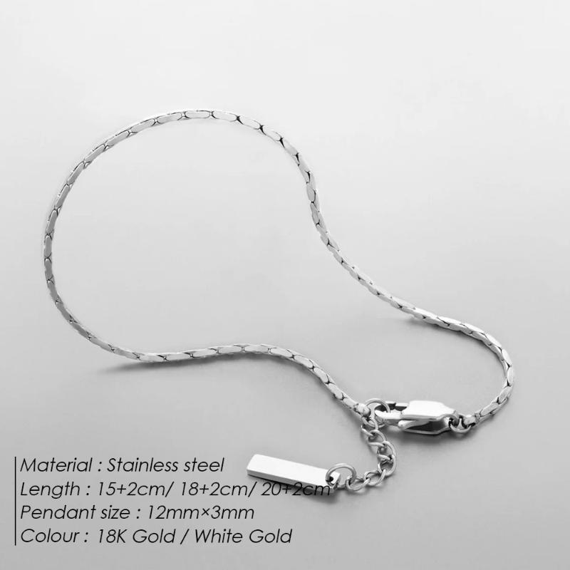 Fashion Simple Titanium Steel Wire Chain