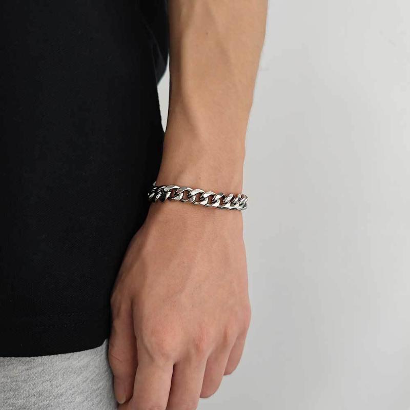 11mm Stainless Steel Cuban Bracelet