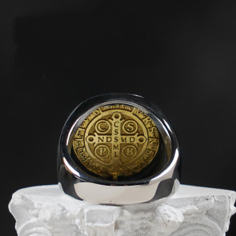 Vintage St. Benedict Medal Ring