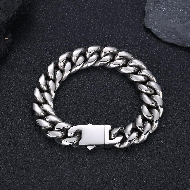 18mm Stainless Steel Cuban Bracelet