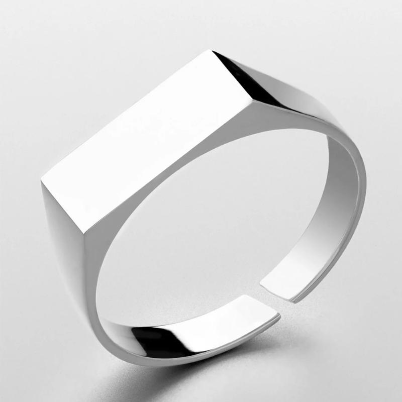 Fashion Rectangular Smooth Ring