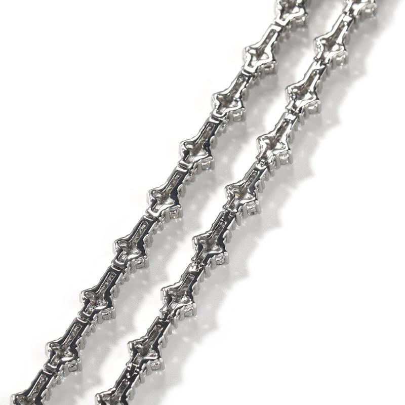 Iced Cross Diamond Tennis Chain