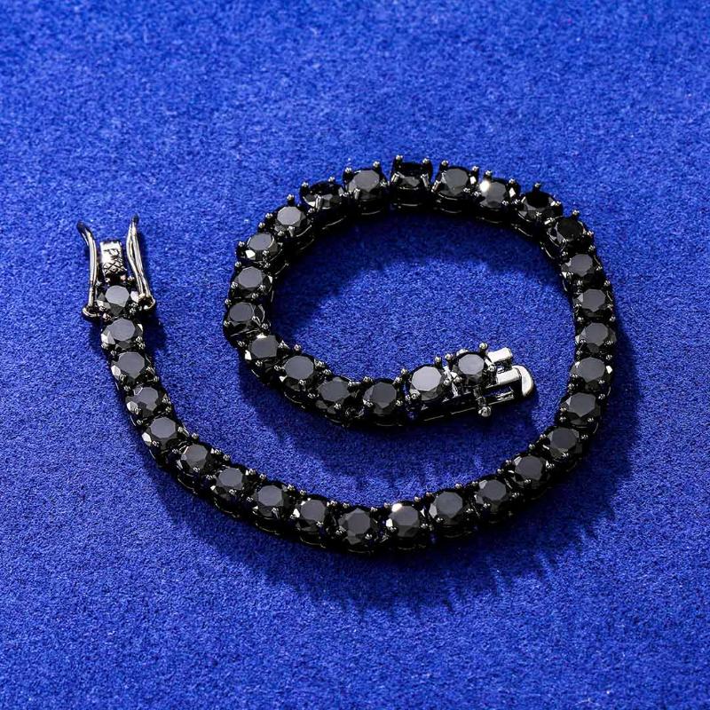 5mm Black Stones Tennis Bracelet