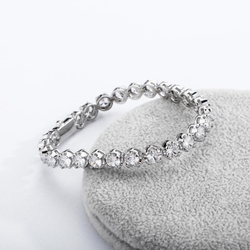 5mm Round Cut Tennis Bracelet