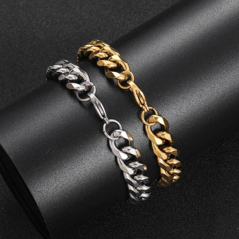 11mm Stainless Steel Cuban Bracelet