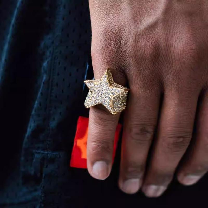 Iced Star Ring