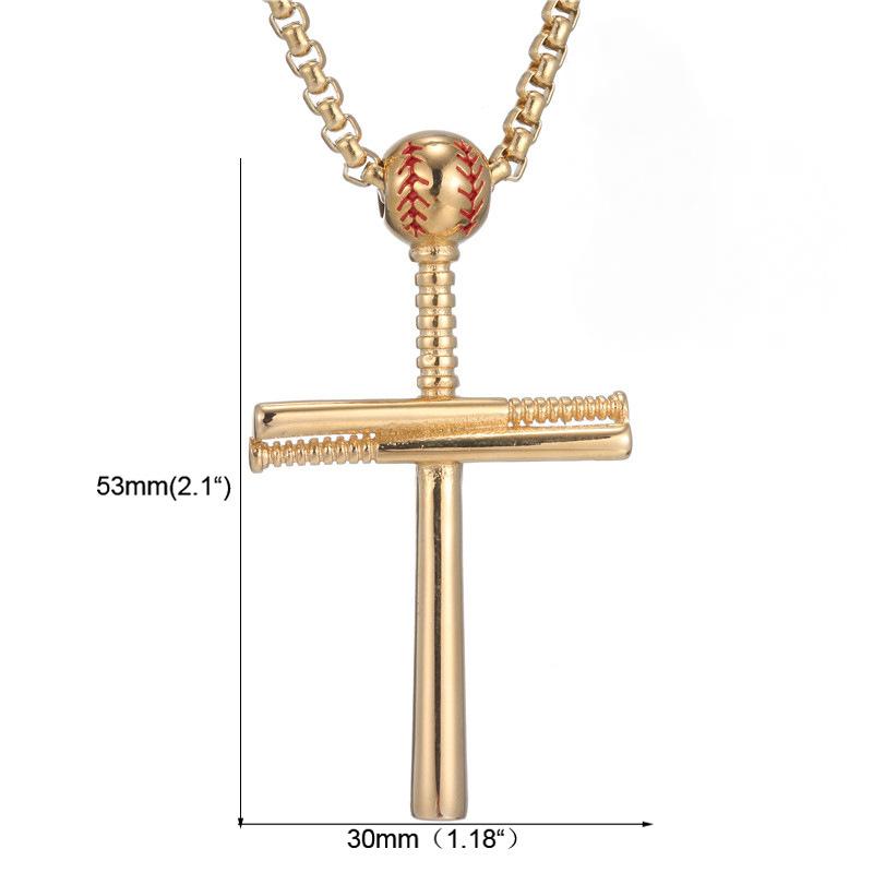 Baseball Cross Pendant