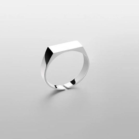 Fashion Rectangular Smooth Ring